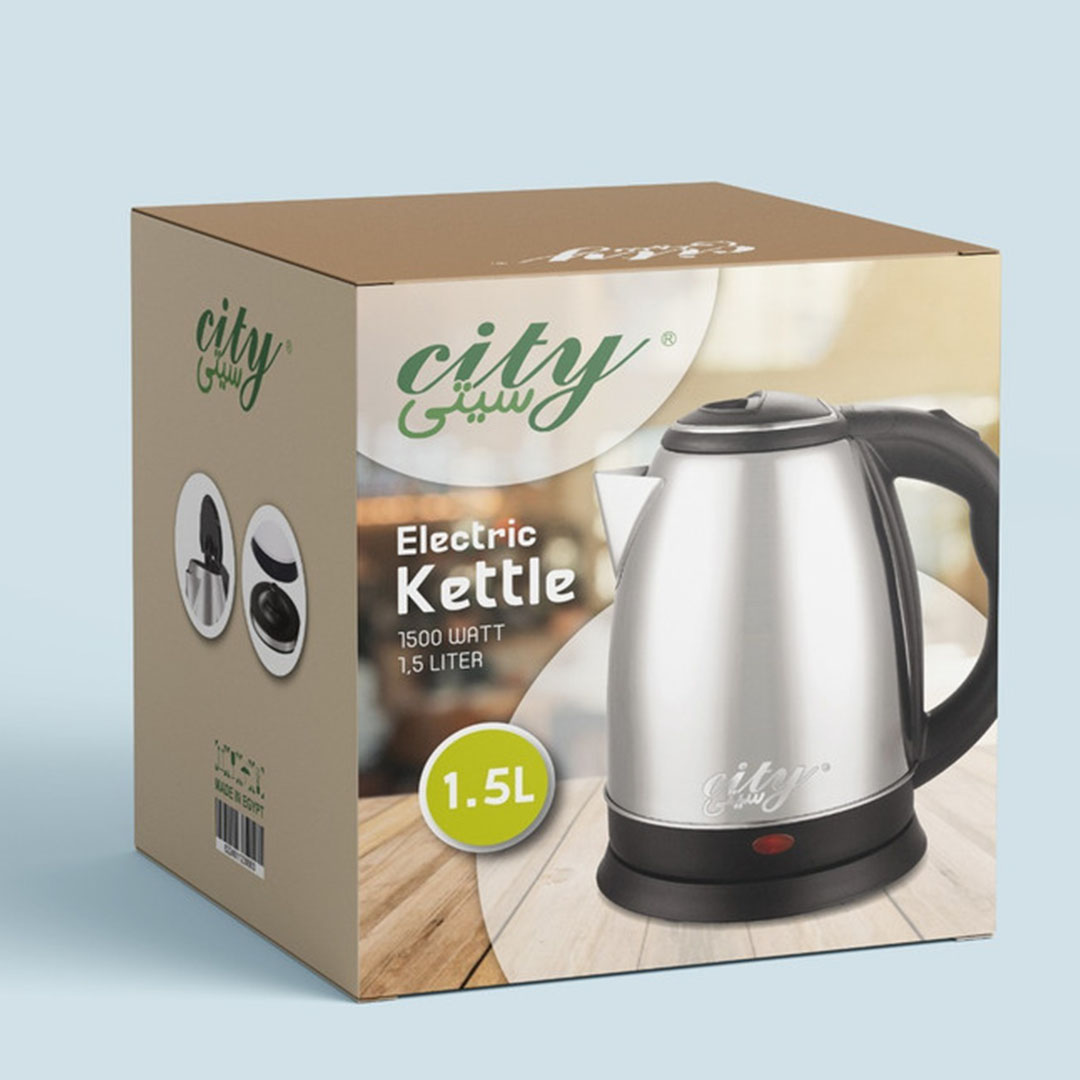 City غلايه كهربائيه ستانلس ستيل - 1.5 لتر, موديل ELECKETTLE1.5